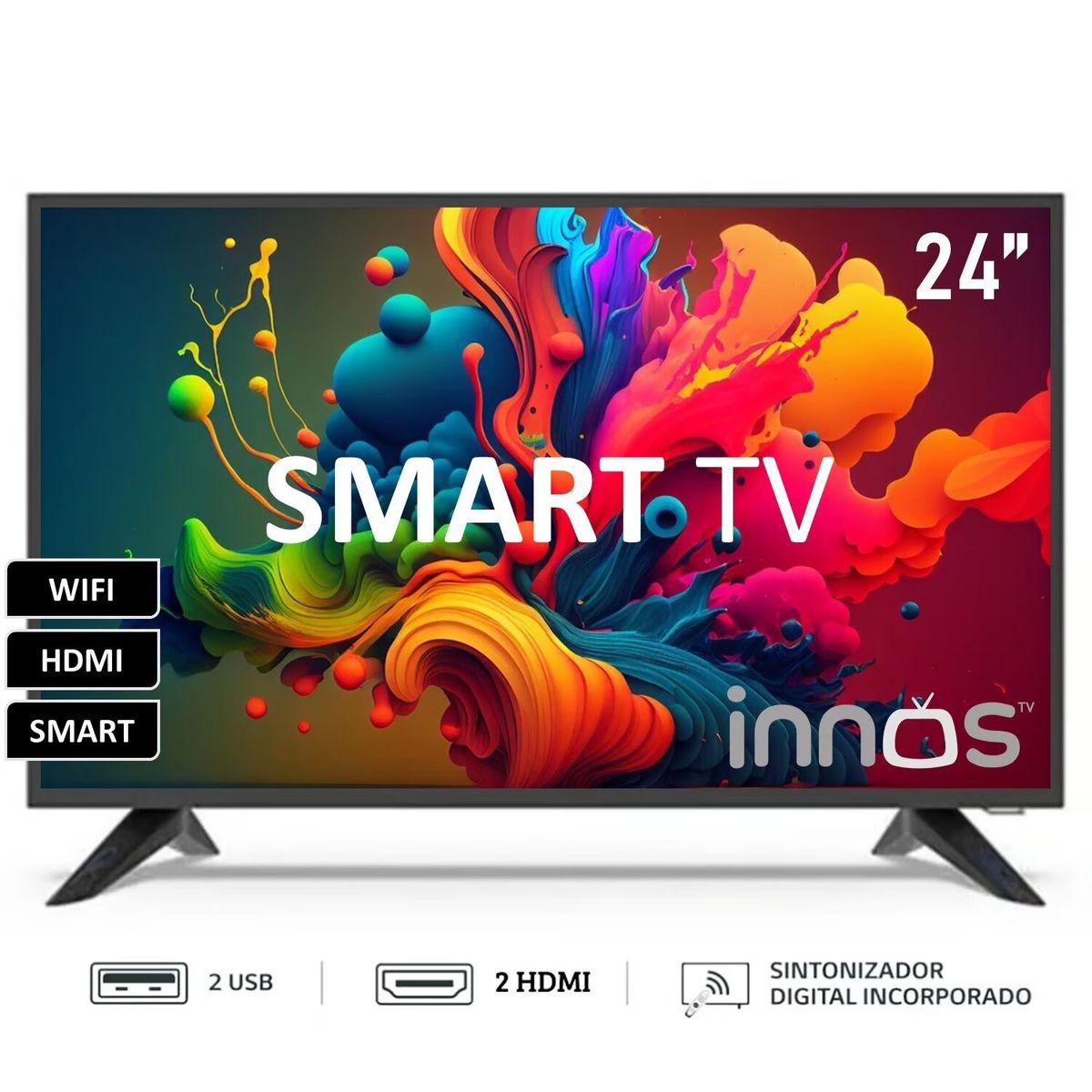 GENERICO - Televisor INNOS 24 LED HD Smart TV S2401KU
