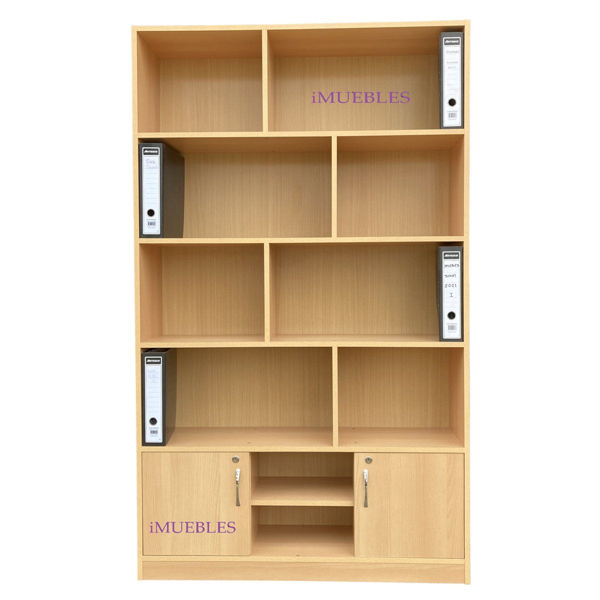 TEMEL - Estante para oficina Biblioteca grande en melamina de 18MM