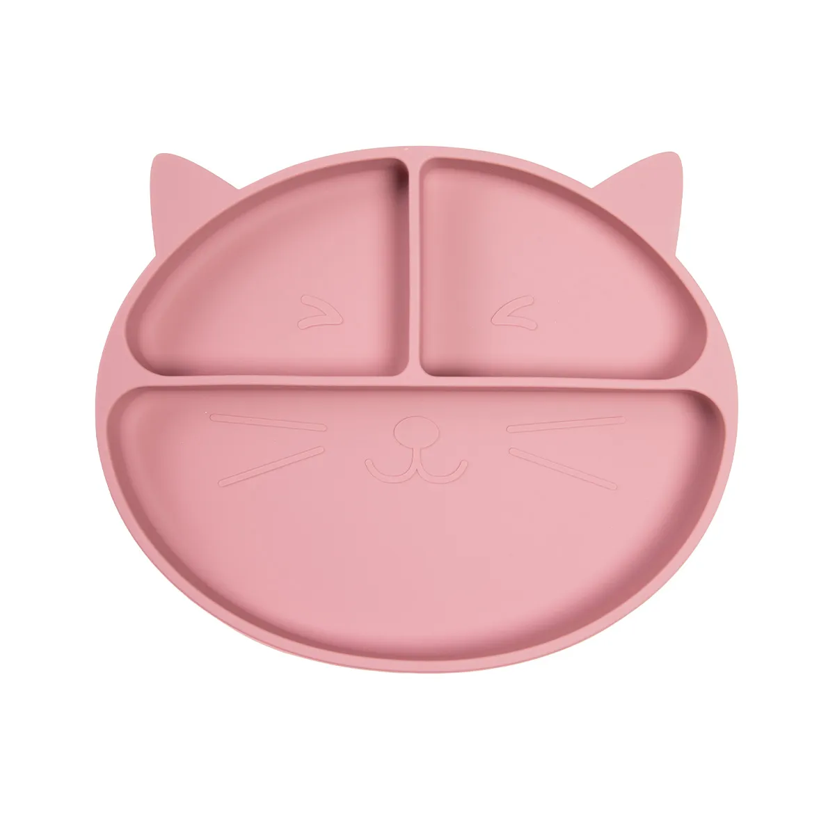 CARESTINO - Set de Alimentación de Silicona Carestino Gatito Rosa Malva