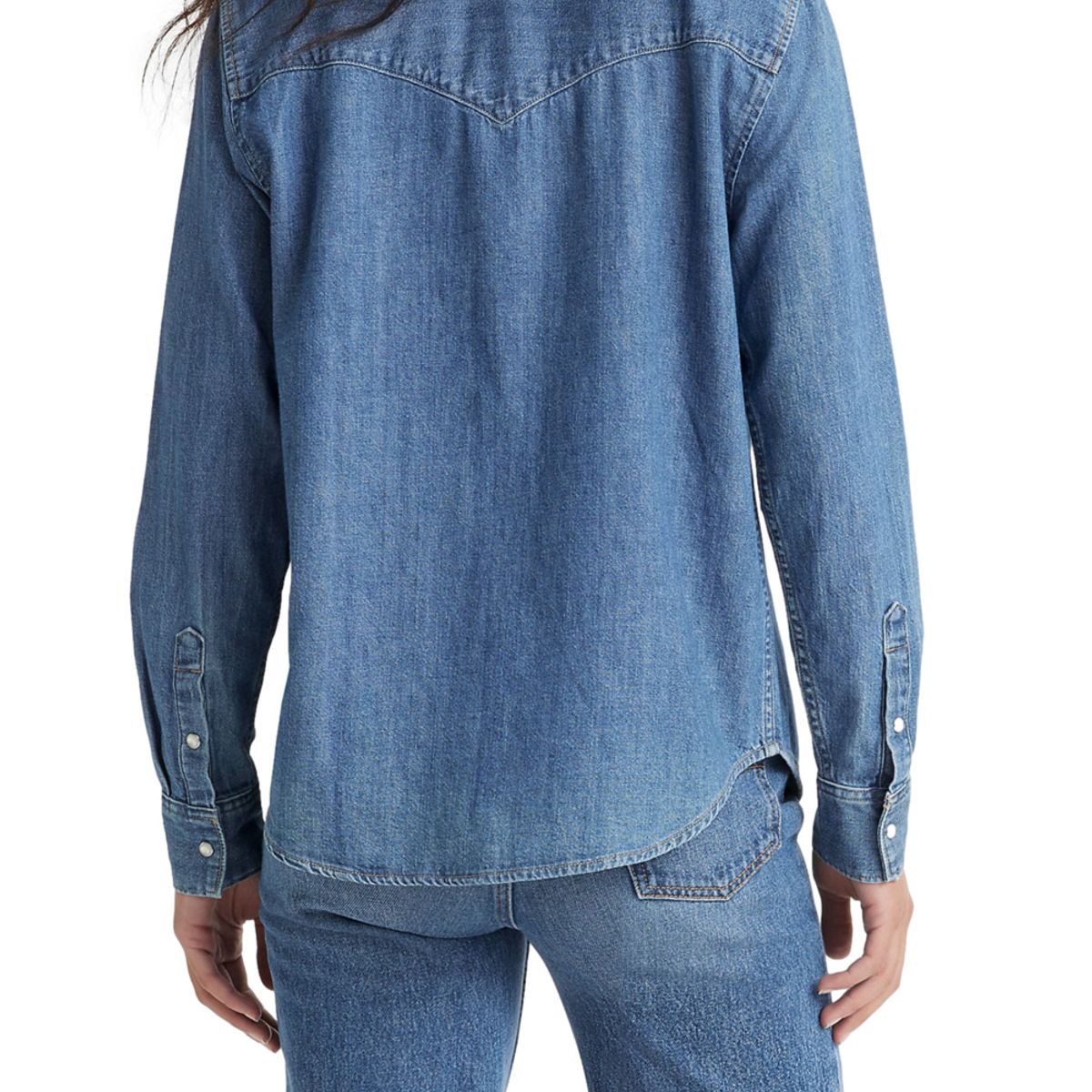 LEVIS - Camisa Mujer Iconic Western Azul Levis