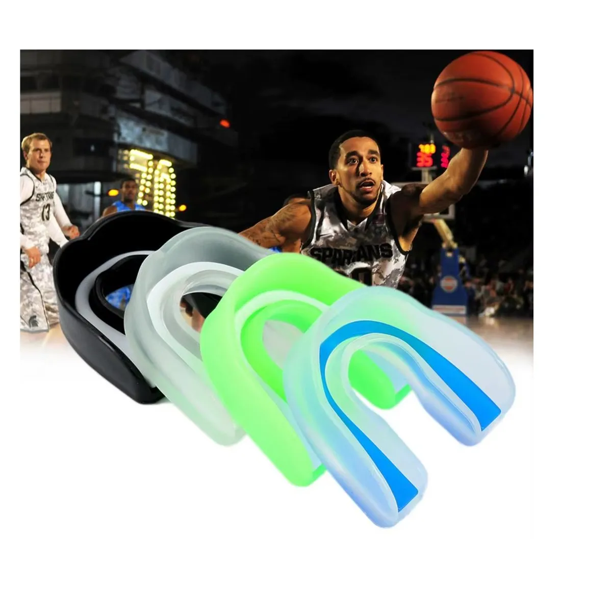 GENERICO - PROTECTOR BUCAL DE SILICONA CON ESTUCHE PARA DEPORTES BOX