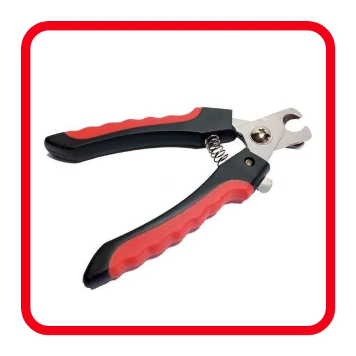 GENERICO - Cortauña para Perro COLOR ROJO-GENERICO