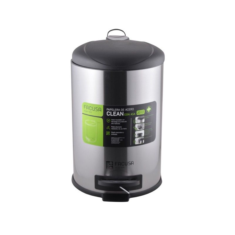 FACUSA - PAPELERA 20LT CLEAN C/ASA - 984152001