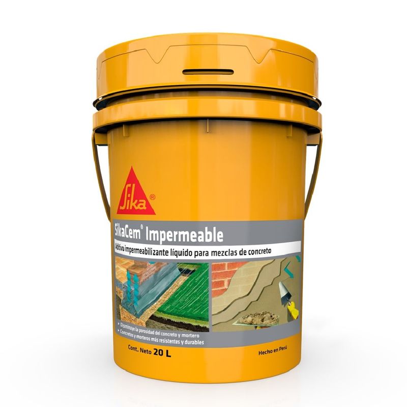 SIKA - Impermeabilizante para concreto y mortero Sika Cem Impermeable x 20 lt