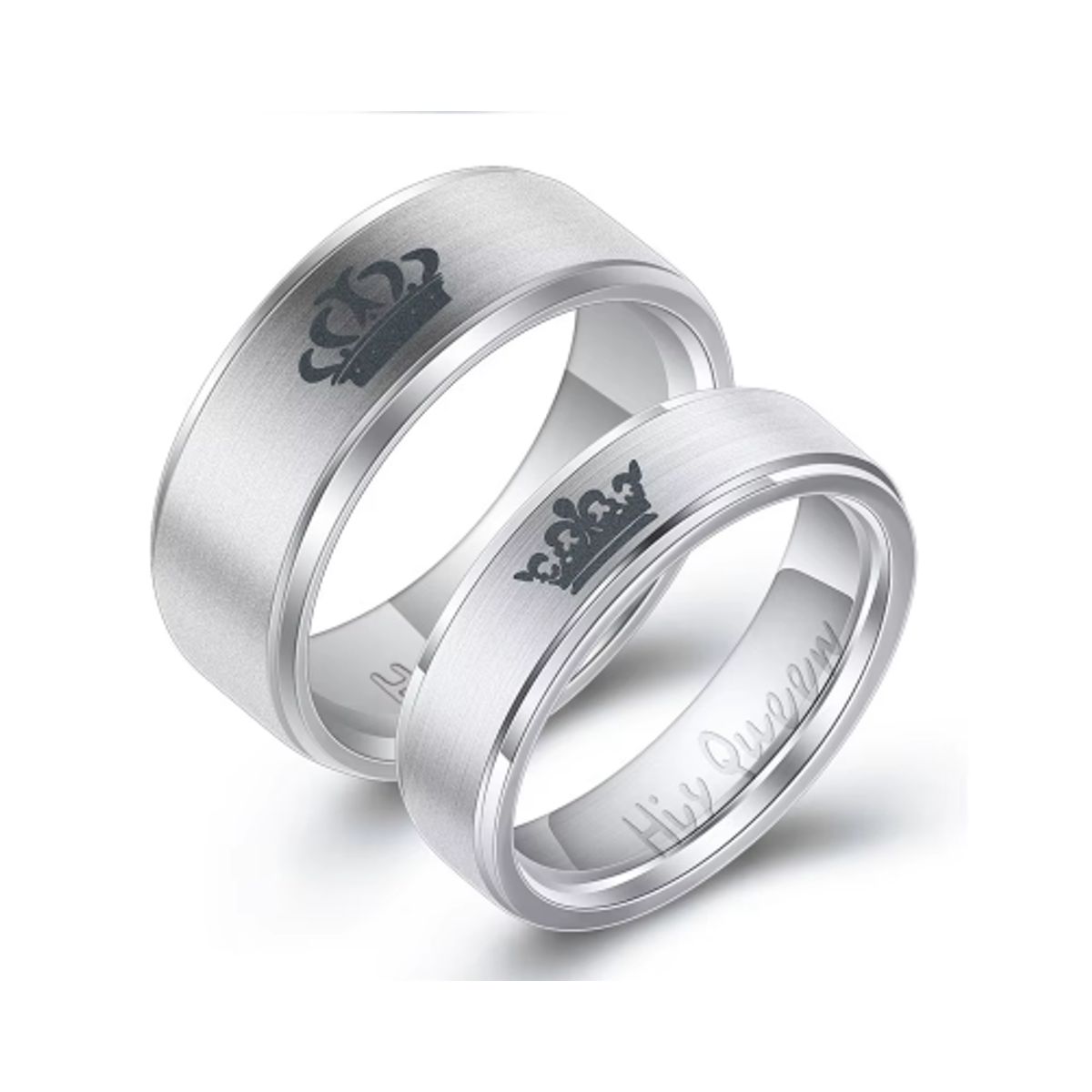 GENERICO - Anillo de pareja o compromiso Tu Rey y Reyna