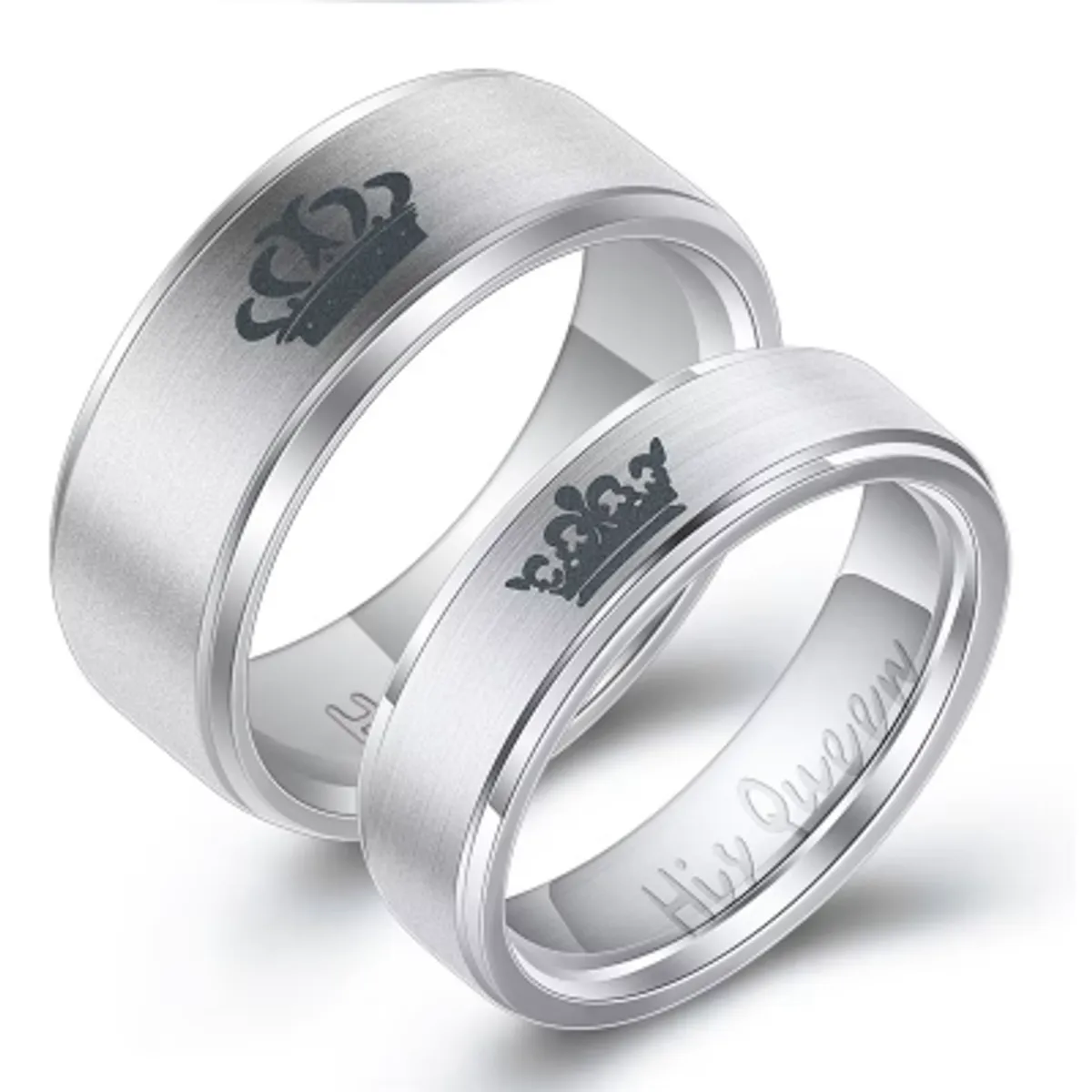 GENERICO - Anillo de pareja o compromiso Tu Rey y Reyna