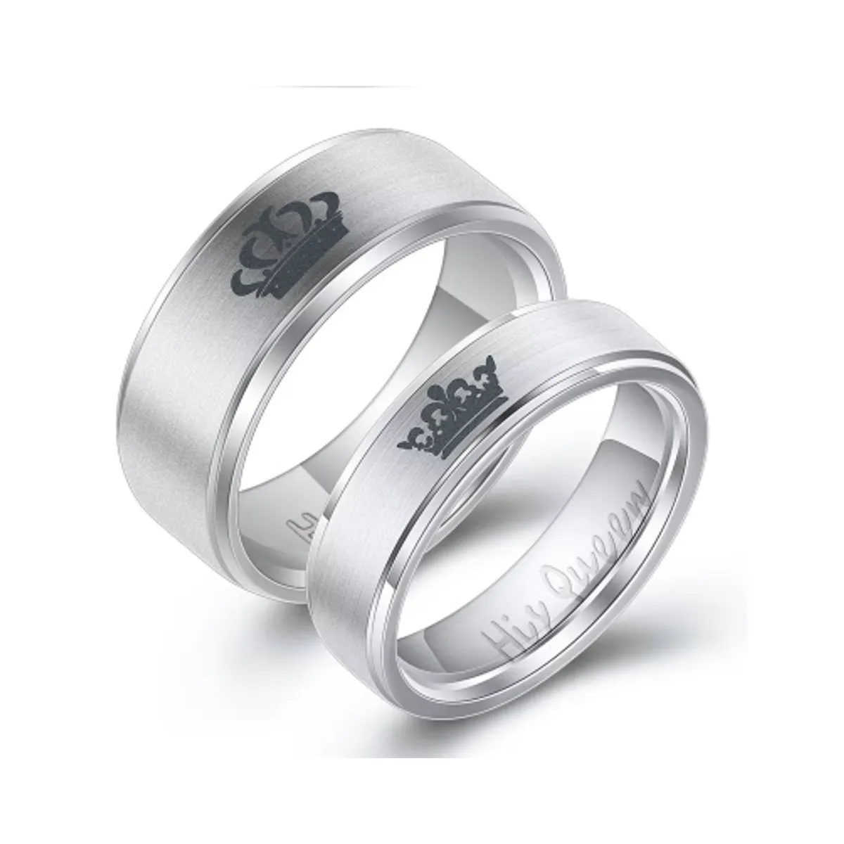 GENERICO - Anillo de pareja o compromiso Tu Rey y Reyna