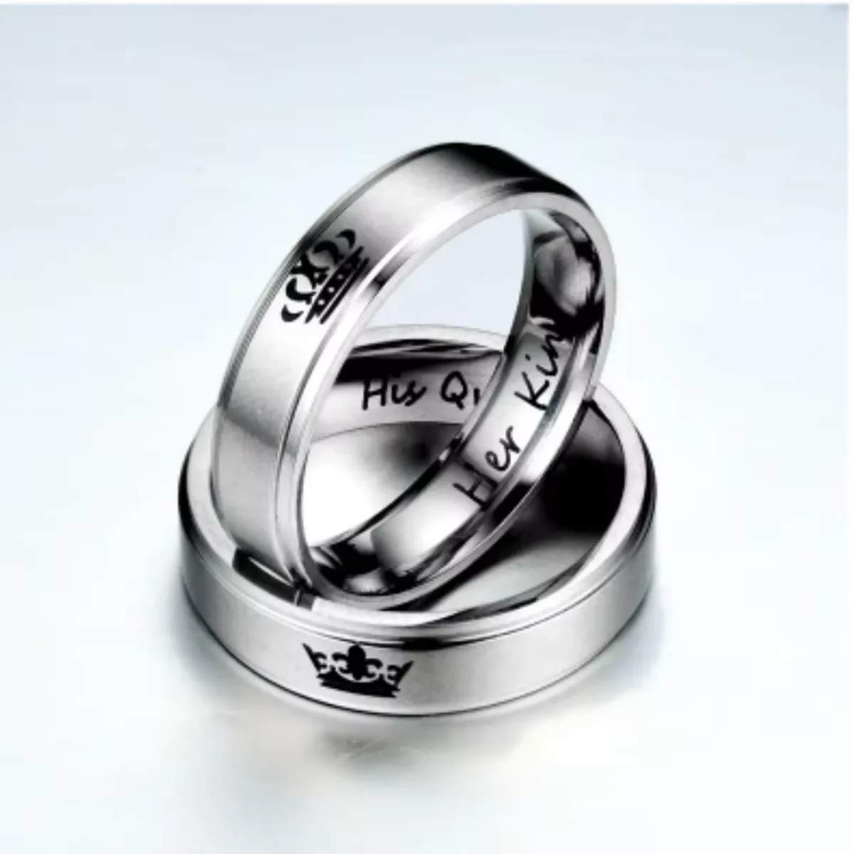 GENERICO - Anillo de pareja o compromiso Tu Rey y Reyna