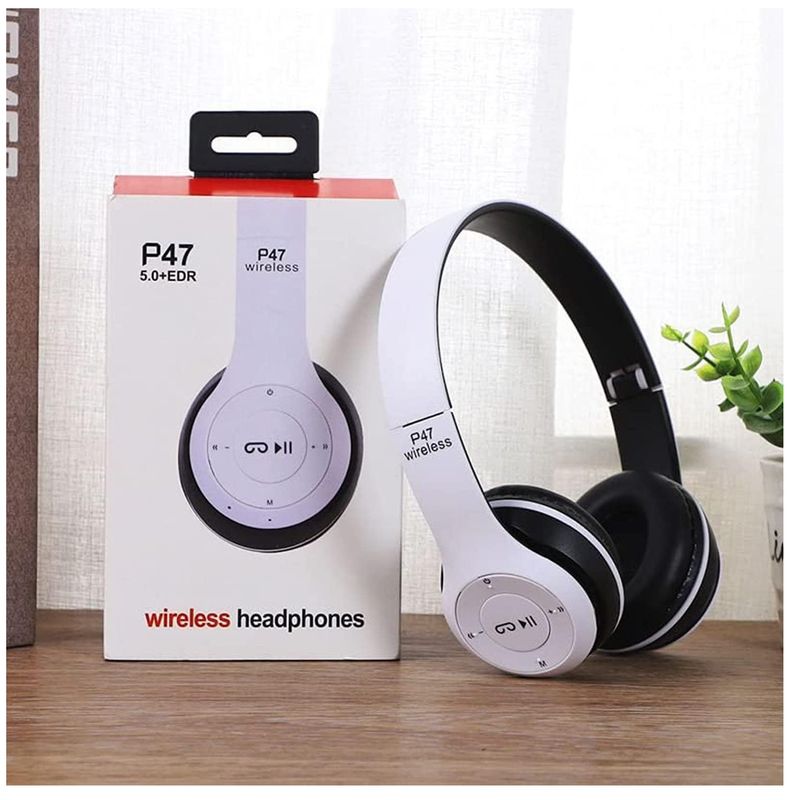 GENERICO - Audifonos Bluetooth con Ranura Micro Sd MP3 y Radio para iPad y iPhone
