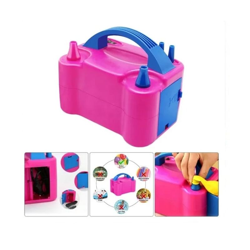 GENERICO - Inflador De Globos Eléctrico Doble Boquilla De Aire Auto