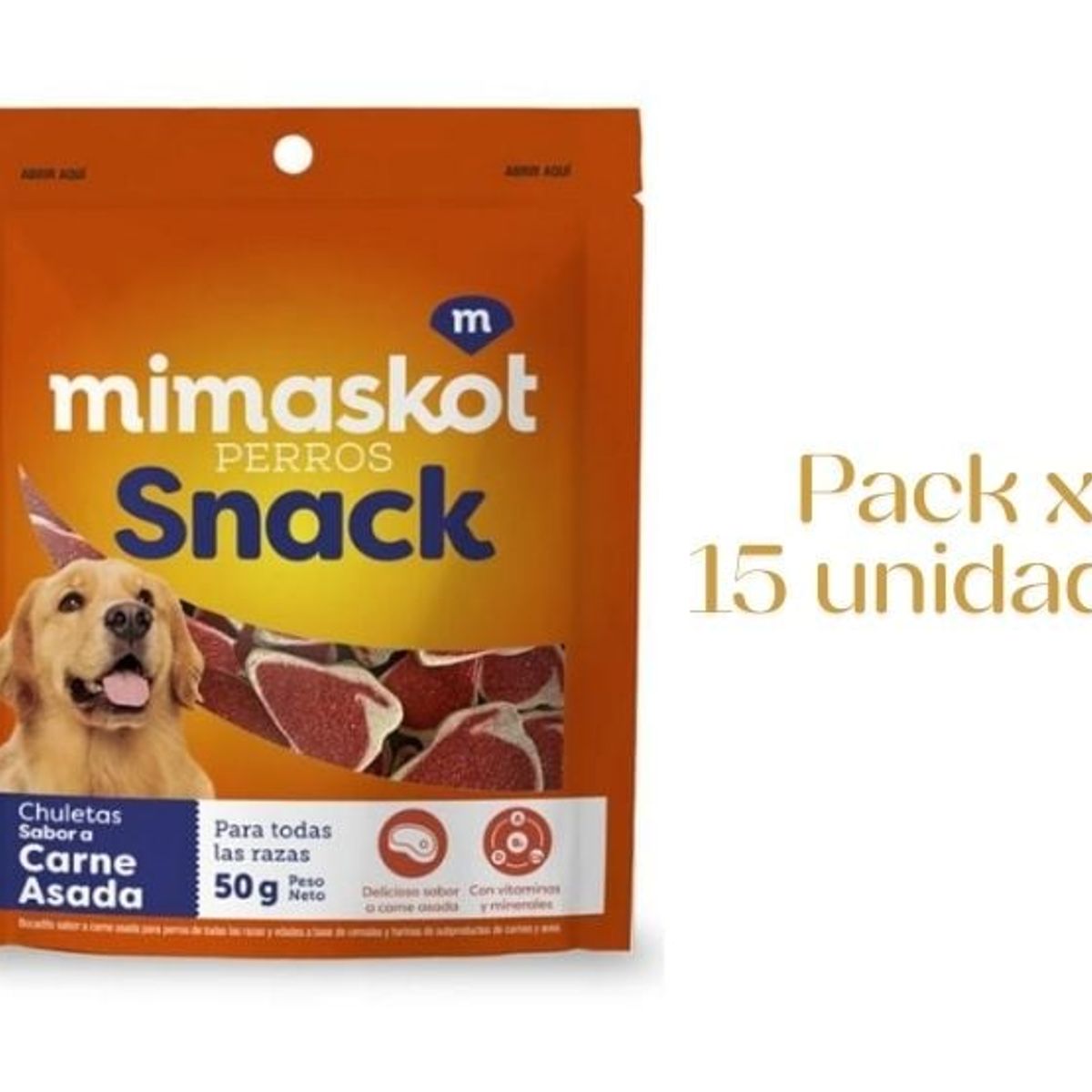 MIMASKOT - MIMASKOT SNACK CHULETAS 15X50GR