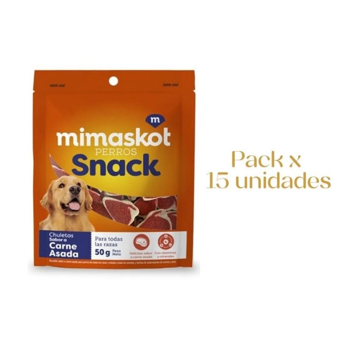MIMASKOT - MIMASKOT SNACK CHULETAS 15X50GR