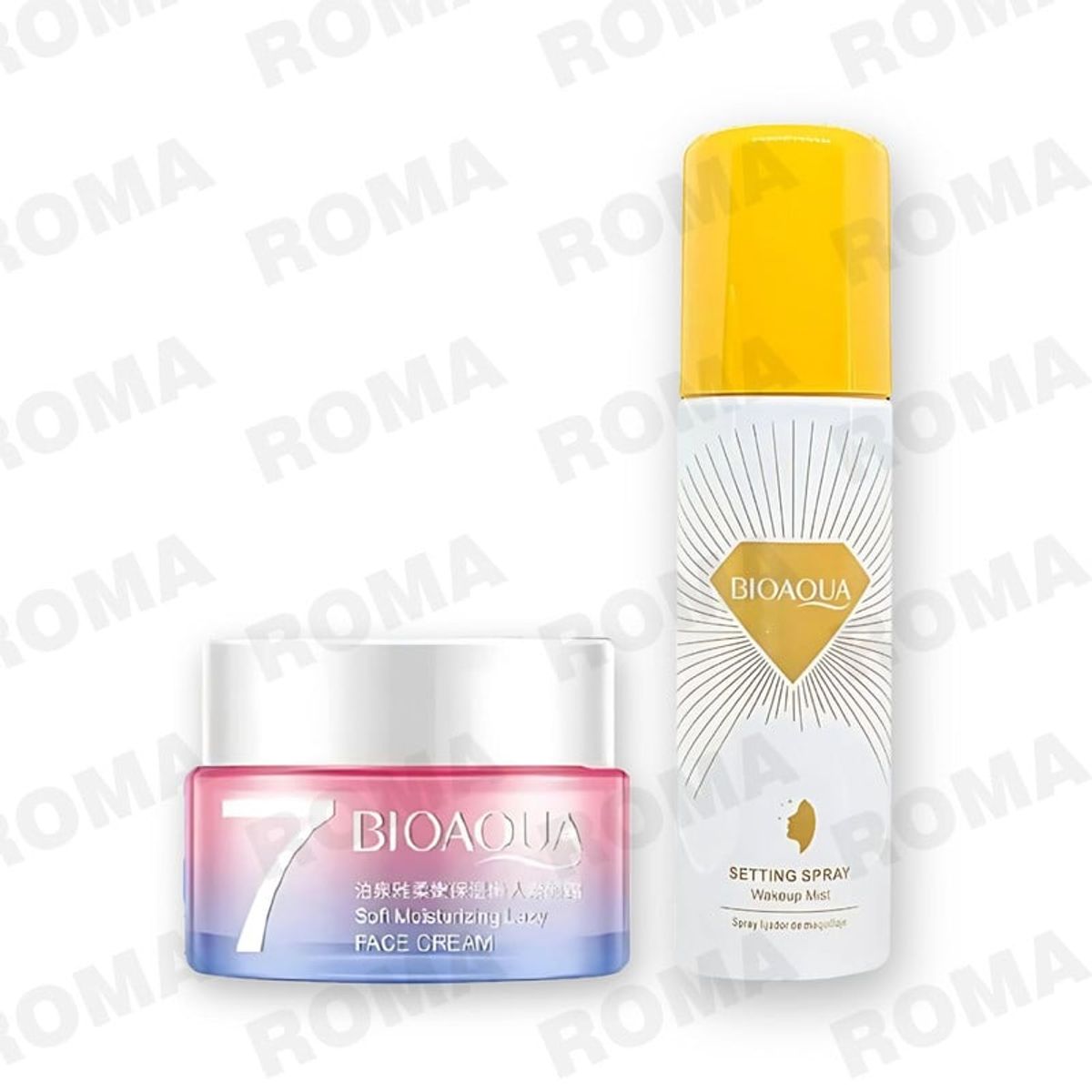 BIOAQUA - PACK CREMA HIDRATANTE VEGANA Y SPRAY FIJADOR DE MAQUILLAJE BIOAQUA