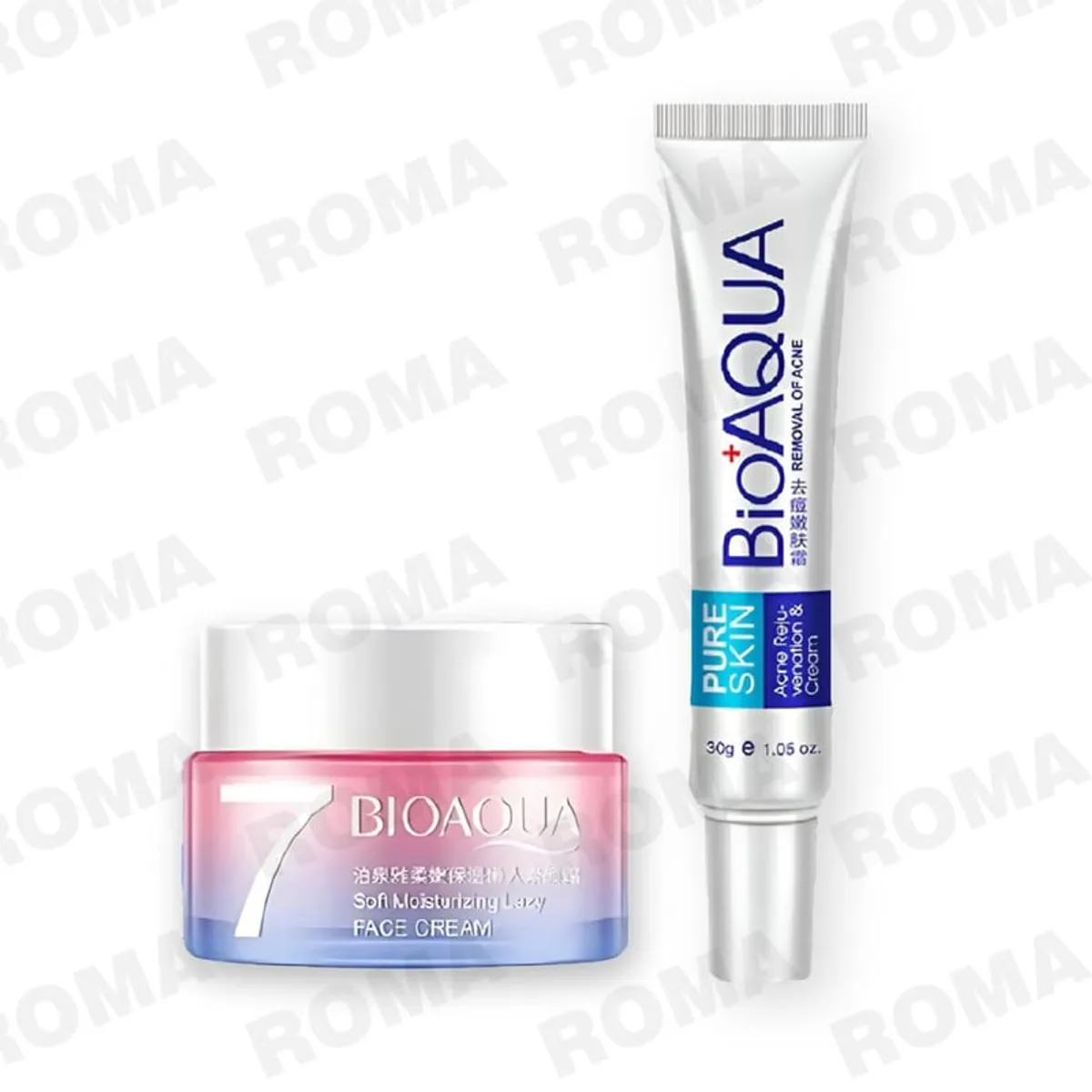 BIOAQUA - PACK CREMA HIDRATANTE VEGANA Y CREMA ANTI ACNÉ BIOAQUA