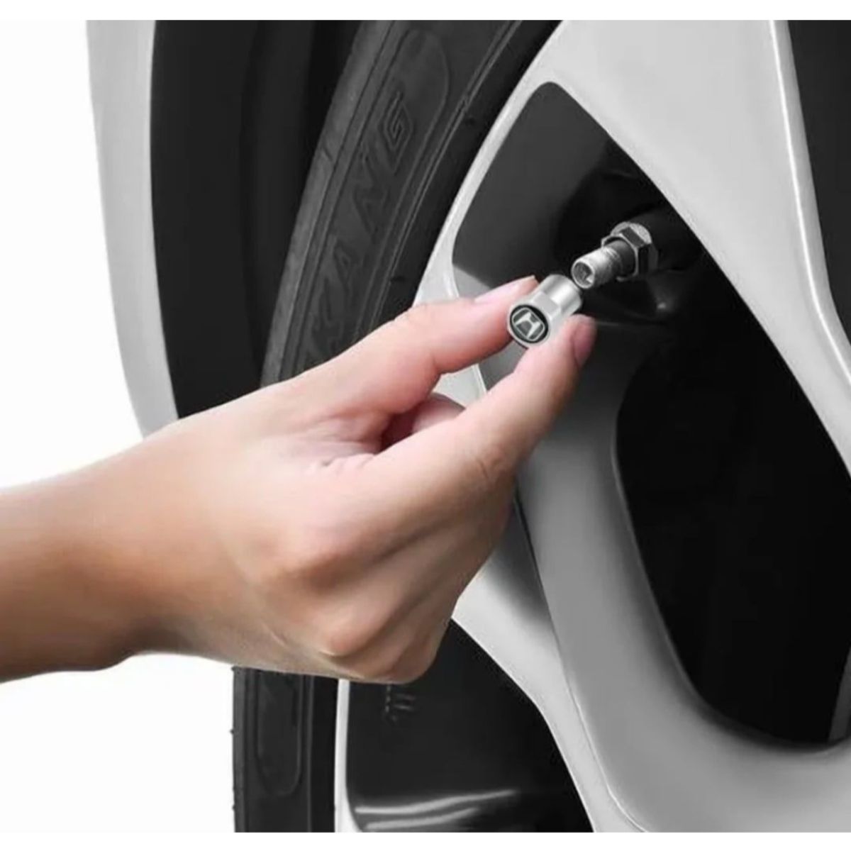 GENERICO - TAPAS DE VÁLVULA PARA NEUMATICO - 4 PIEZAS " HONDA "