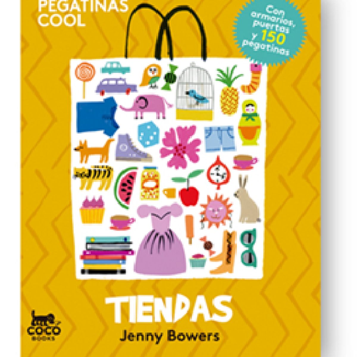 GENERICO - Libro Infantil Tiendas con Pegatinas Cool