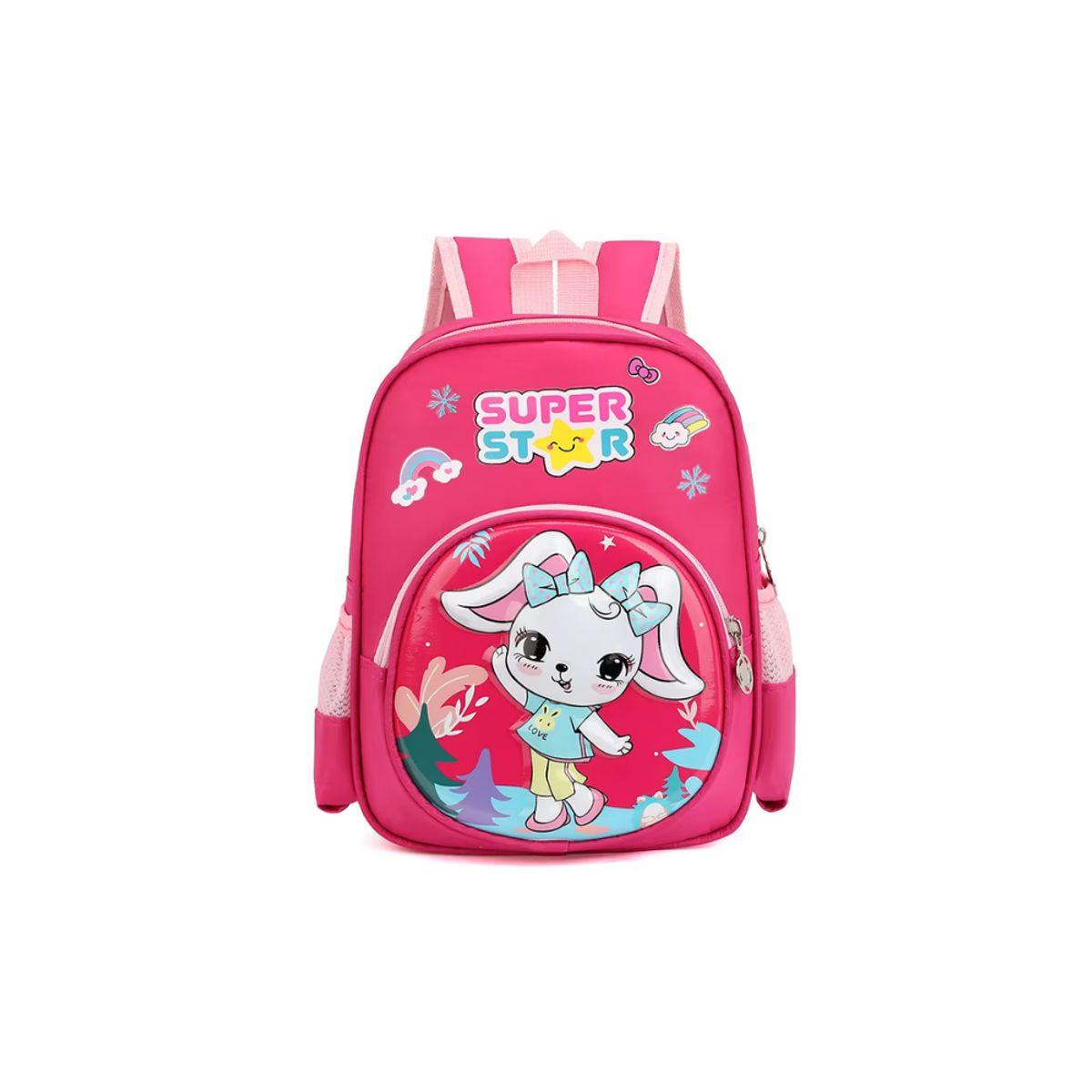 SINOCAMCO - MOCHILA NIÑA SUPERSTAR ROSADA