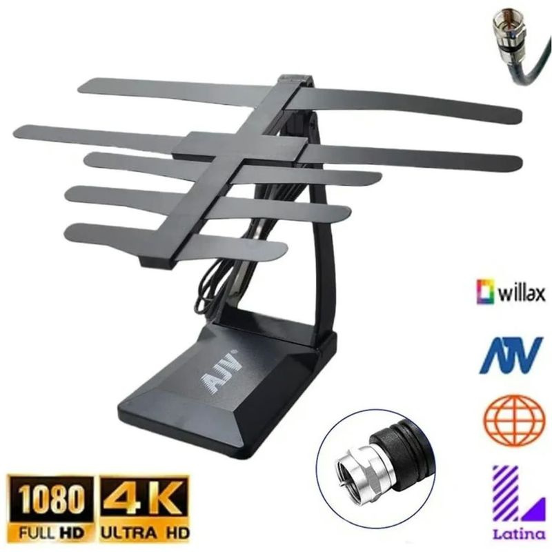 GENERICO - Antena TV Digital Full HD HDTV AJ 6022