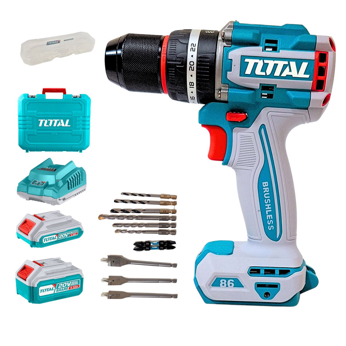 TOTAL TOOLS - Taladro percutor 86nm industrial Total