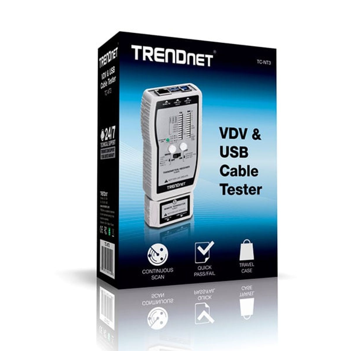 TRENDNET - TESTEADOR DE CABLE TRENDNET RJ11RJ45RJ12 PNTC-NT2