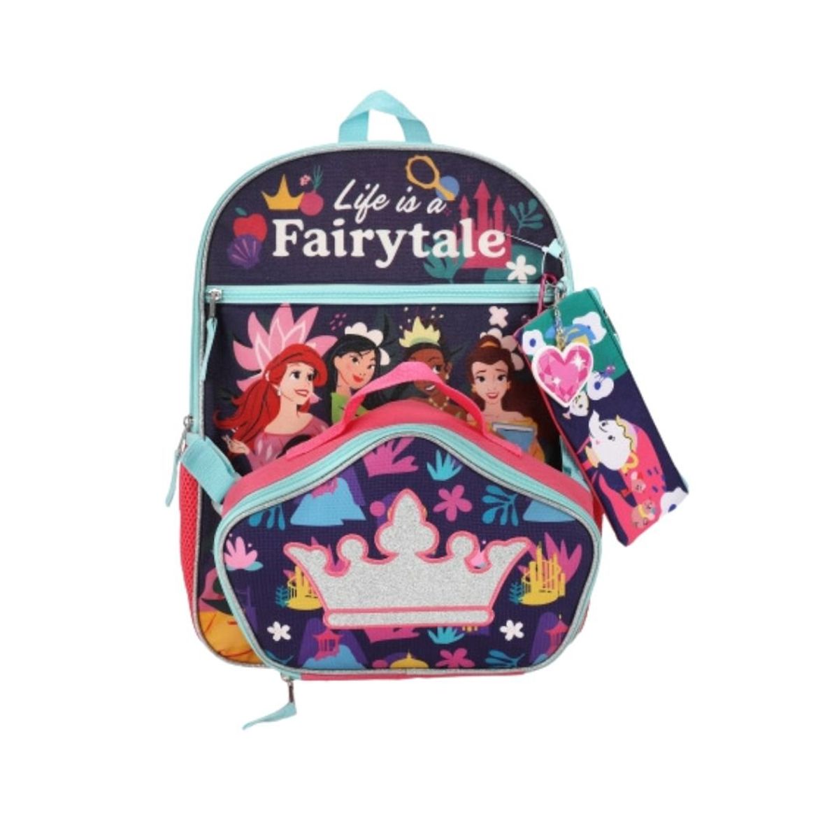 BIOWORLD - Pack Escolar Oficio Mochila Princesas Disney Magicas