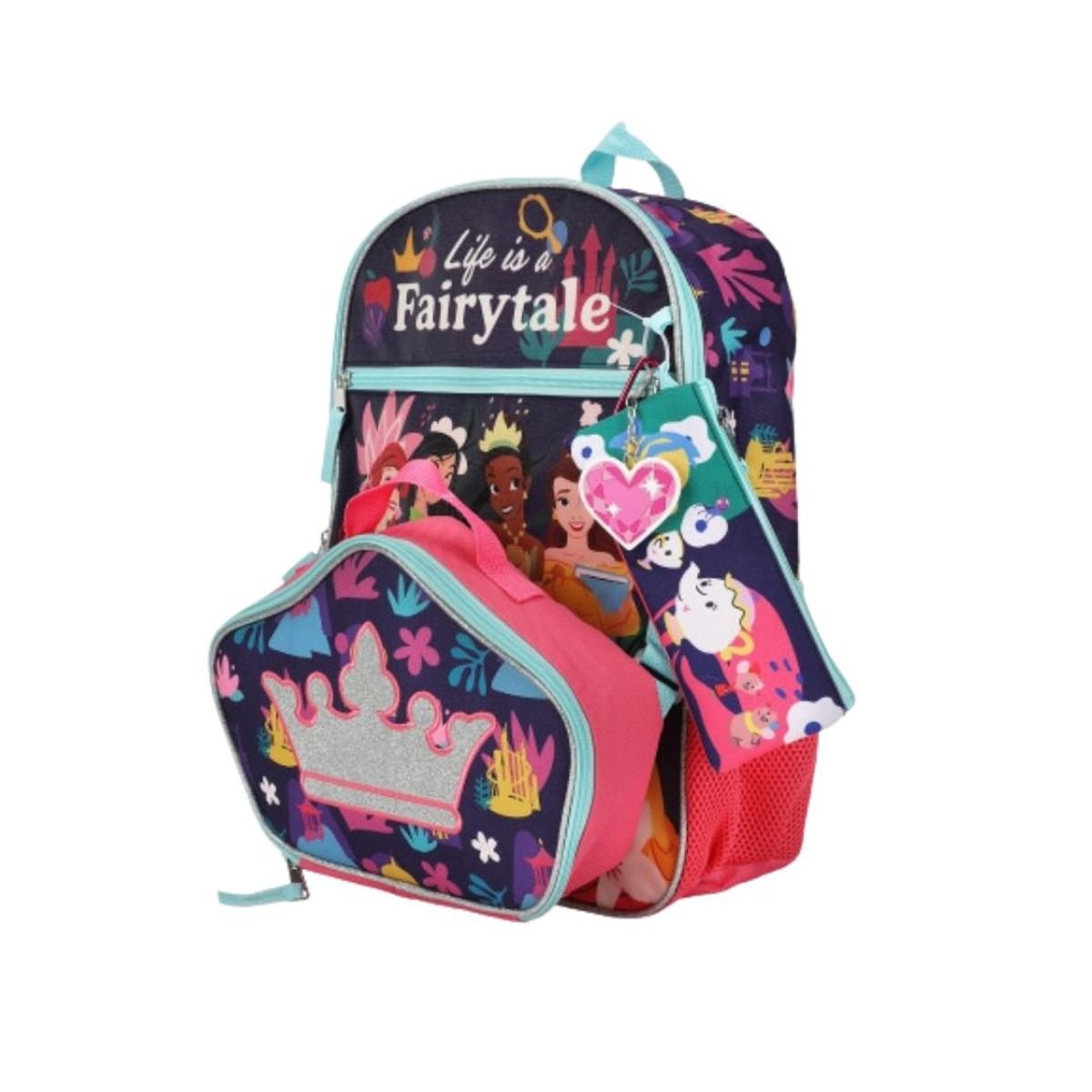 BIOWORLD - Pack Escolar Oficio Mochila Princesas Disney Magicas