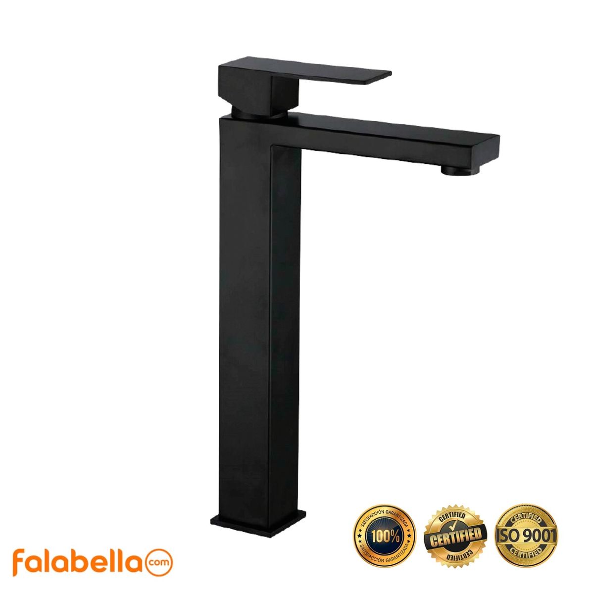 XM - Mezcladora para baño Negro M304-0707AL01 Acero Inoxidable