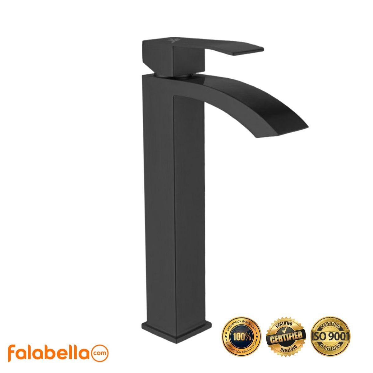 XM - Mezcladora para baño Negro Mate M304 8129A01 Acero Inoxidable