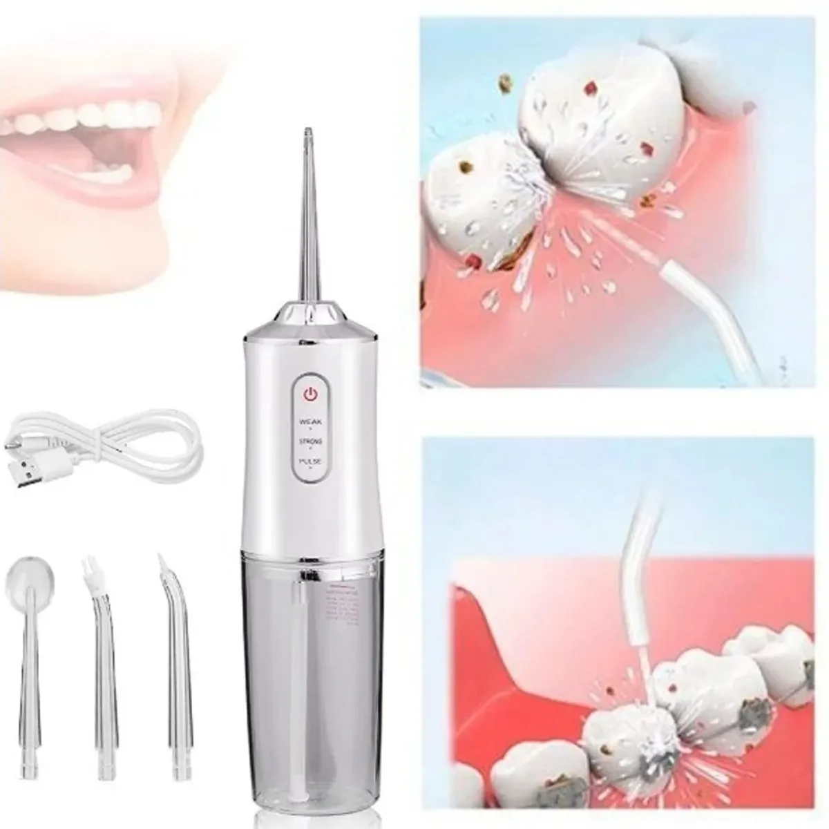 OEM - Irrigador Bucal Inalambrico Electrico Limpieza de Dientes Recargable