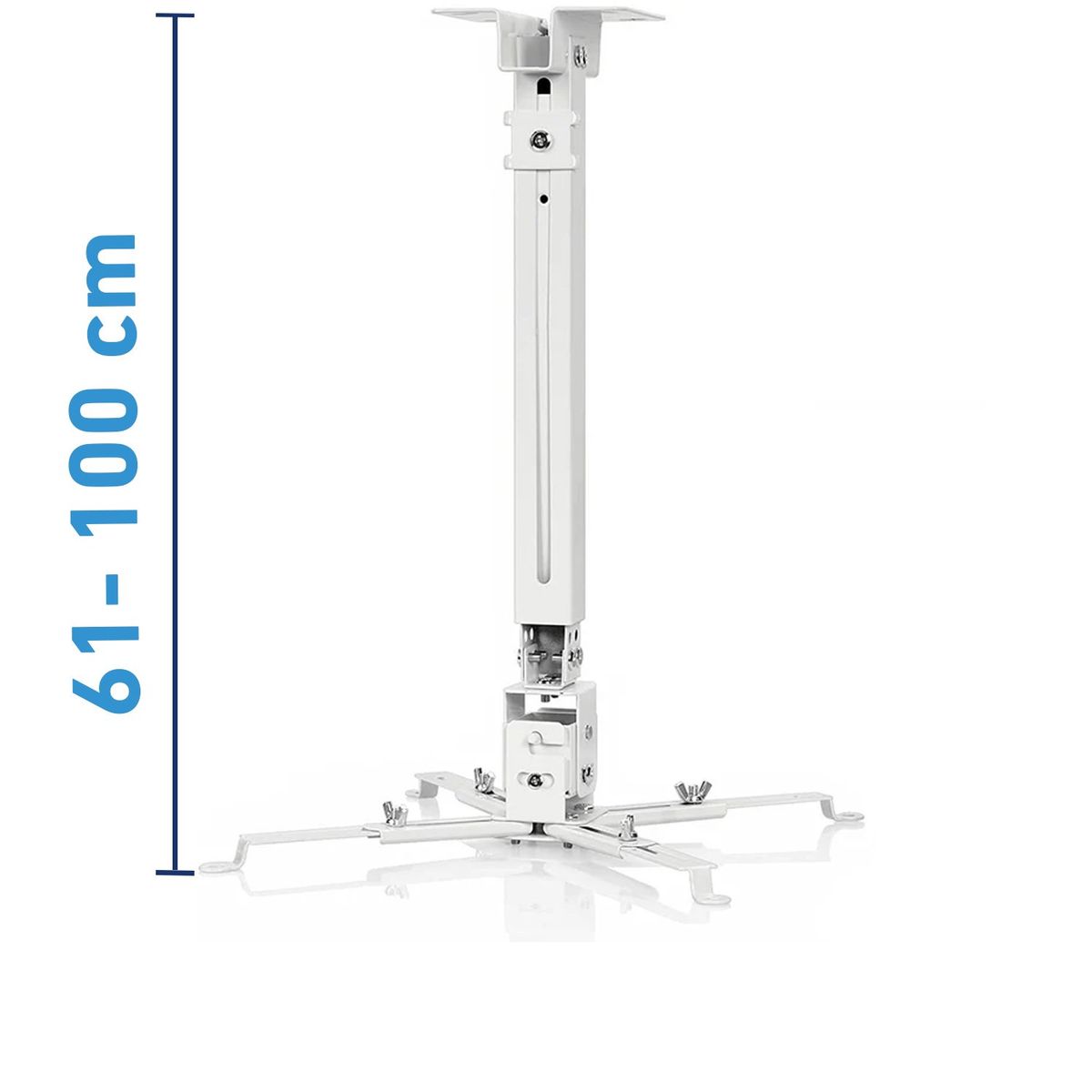OEM - Rack soporte para proyector de techo o pared regulable 61-100 cm
