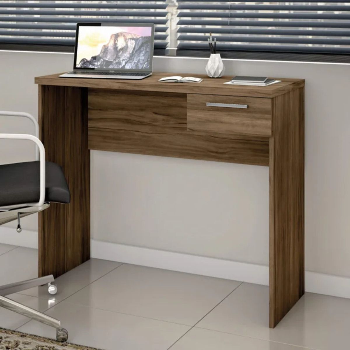 R&R MUEBLES - Escritorio Moderno Minaki Marrón R&R MUEBLES