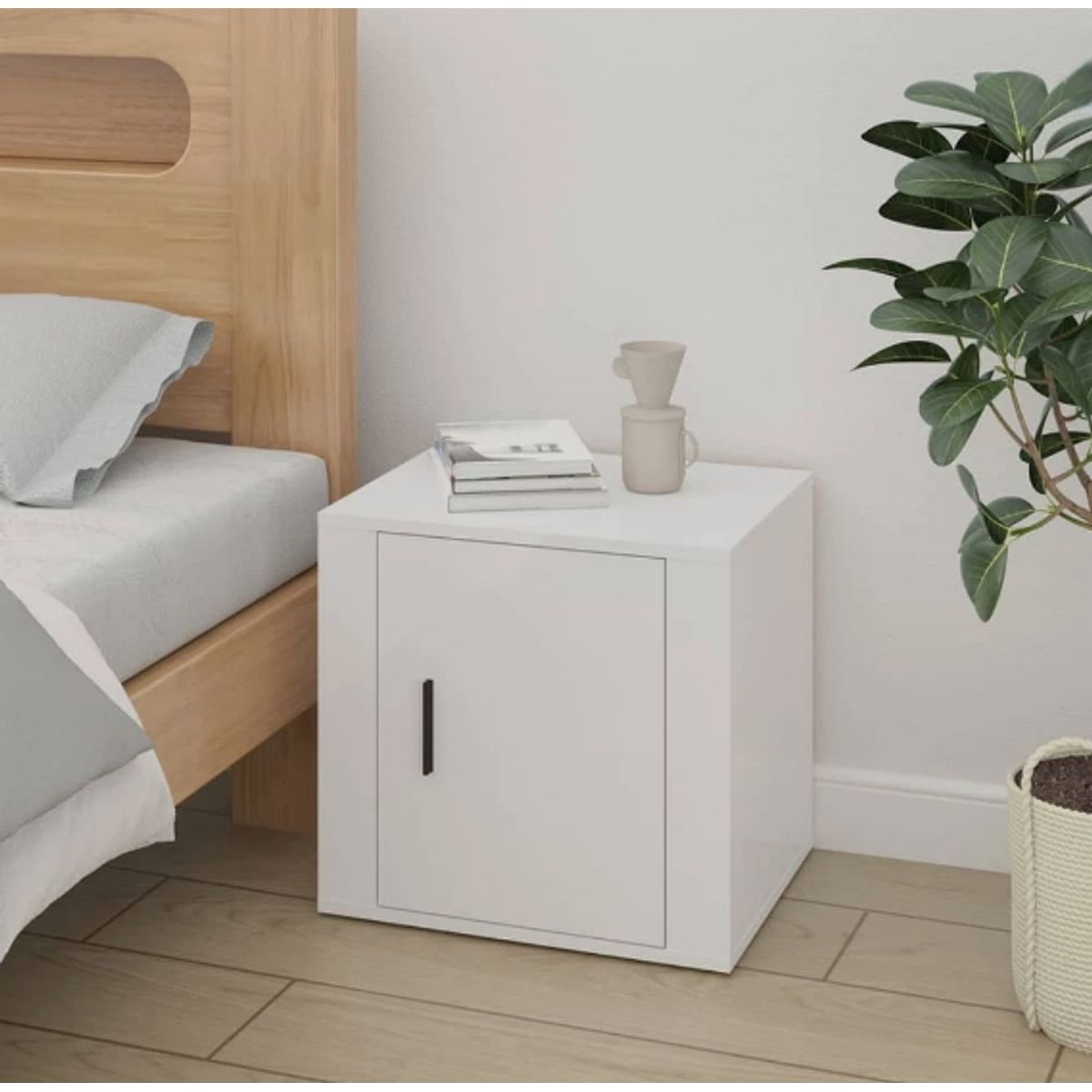 NACION MUEBLES - VELADOR NACION MUEBLES ALI COLOR BLANCO