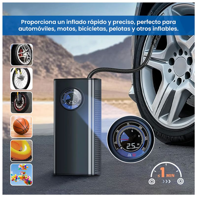 GENERICO - Compresor de Aire FAST Inflator Portátil