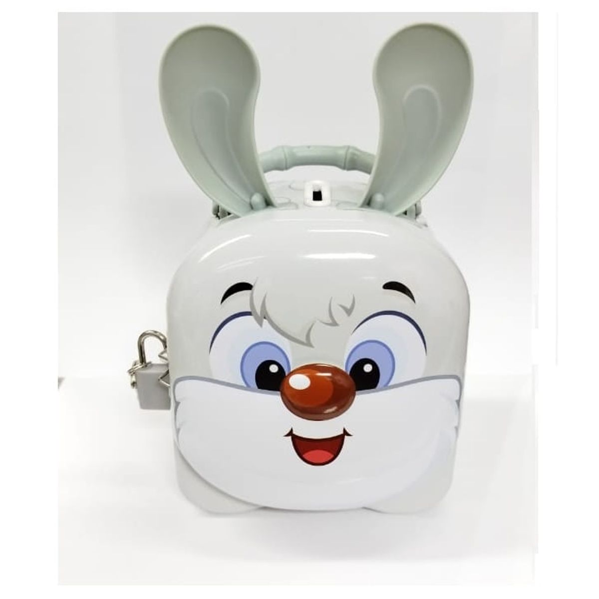 GENERICO - Alcancia Decorativa de Metal con Cerradura Modelo Conejo para Niños
