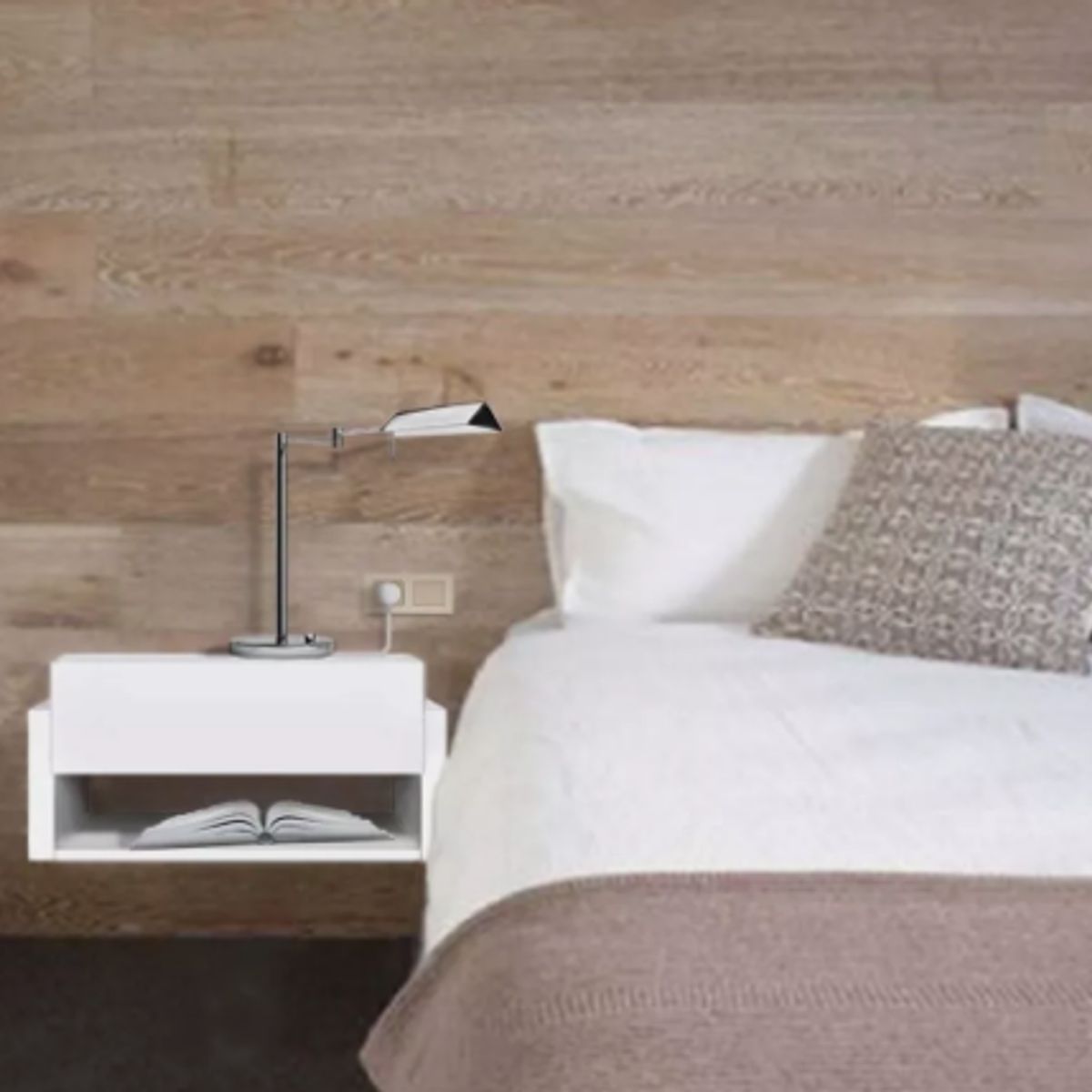 NACION MUEBLES - VELADOR NACION MUEBLES MUGEN COLOR BLANCO