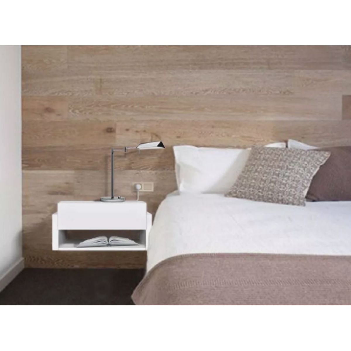 NACION MUEBLES - VELADOR NACION MUEBLES MUGEN COLOR BLANCO