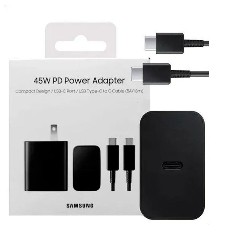 SAMSUNG - Cargador Samsung 45W para Galaxy S25 Ultra