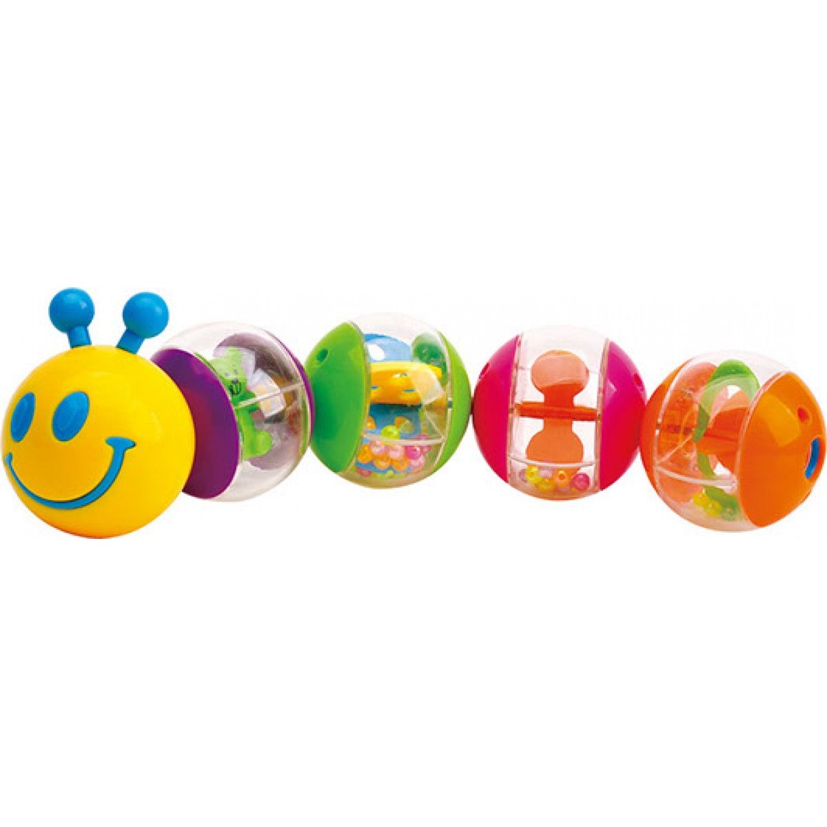 GENERICO - Sonajero En Forma De Gusanito Feliz