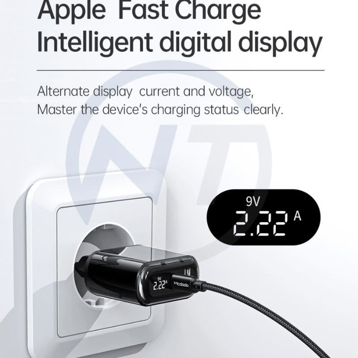 MCDODO - CARGADOR MCDODO 20W DOS PUERTOS CARGA RAPIDA USB-A y USB-C LHC-7171