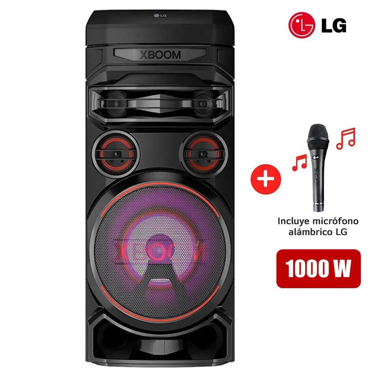 LG - Torre de sonido LG XBOOM RNC7 Multi-Bluetooth Karaoke Star