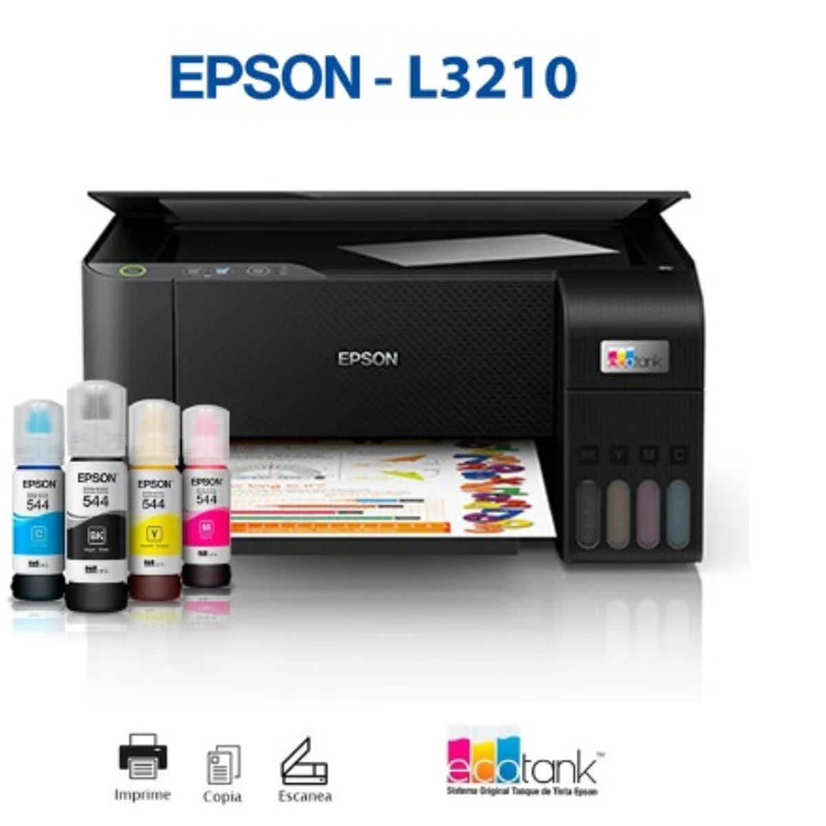 EPSON - Impresora Multifuncional Epson EcoTank L3210 USB