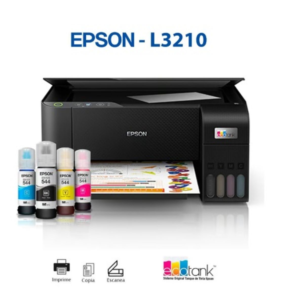 EPSON - Impresora Multifuncional Epson EcoTank L3210 USB
