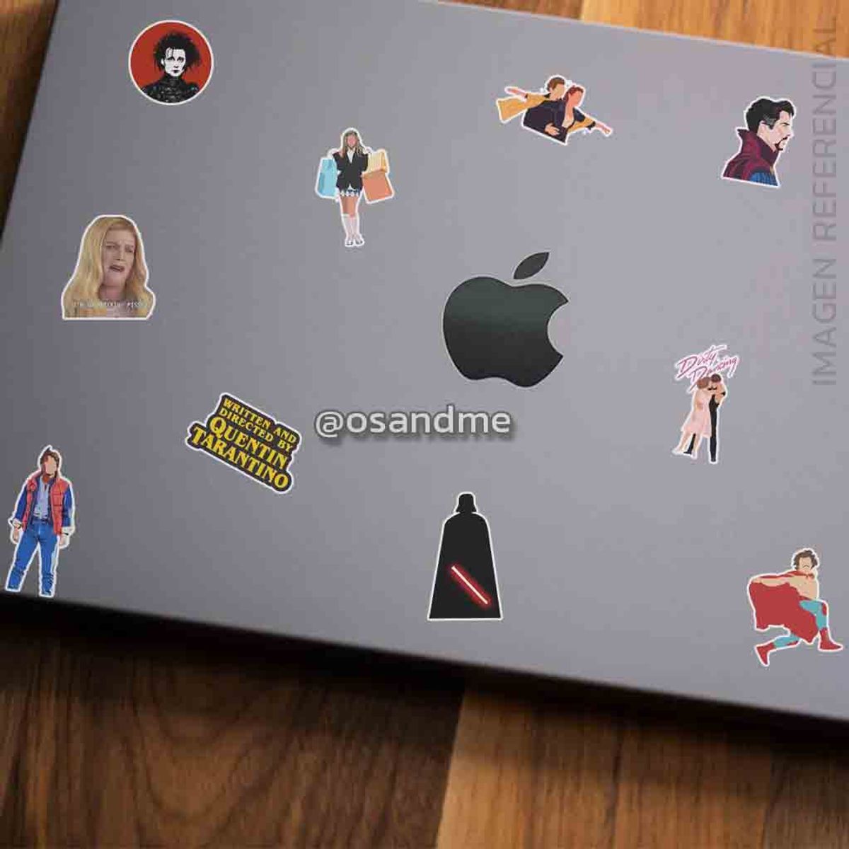 GENERICO - Sticker Peliculas pack 50 pegatinas Movie resistente al agua