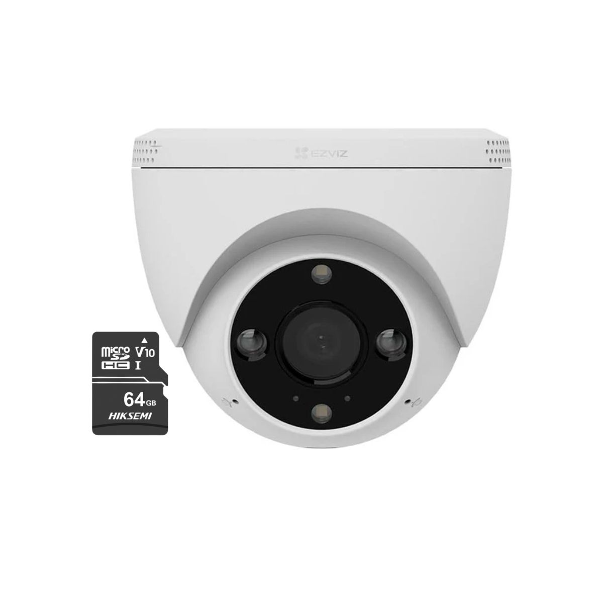 EZVIZ - Cámara Seguridad H4 2K Ezviz Domo Vision Nocturna + SD64 GB - Ezviz