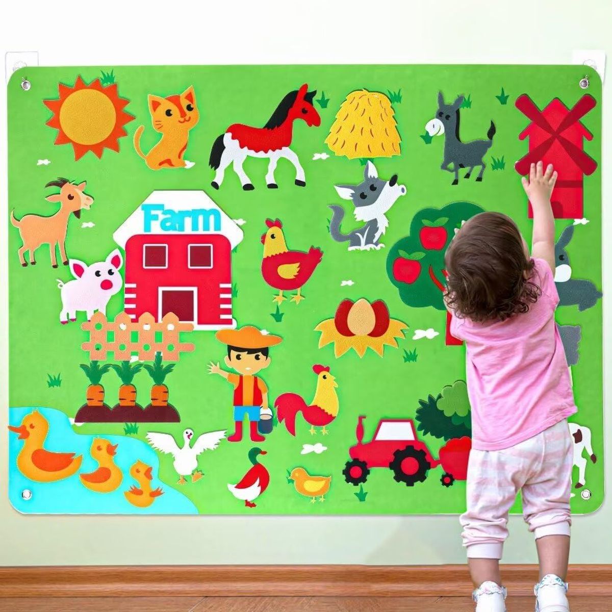 GENERICO - Juego De Tablero De Franela La Granja