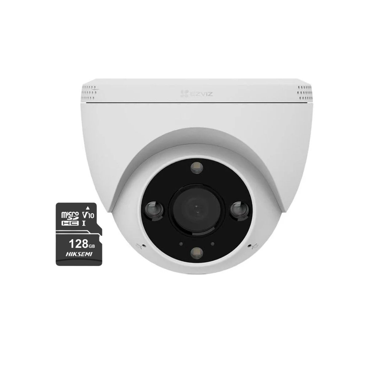 EZVIZ - Cámara Seguridad H4 2K Ezviz Domo Vision Nocturna + SD128 GB - Ezviz