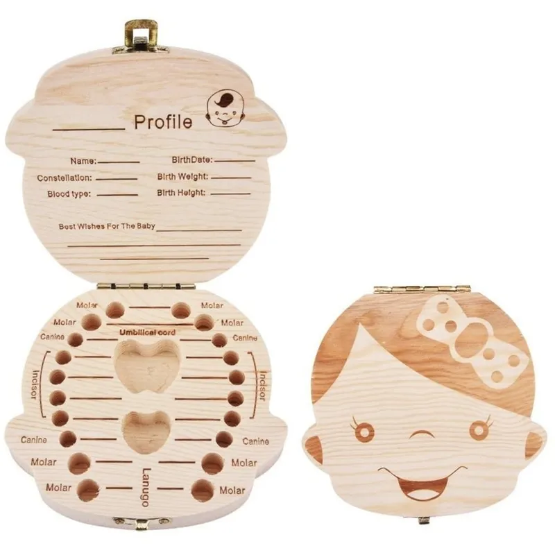 GENERICO - CAJA DE DIENTES DE LECHE MODELO NIÑA PARA BEBÉ