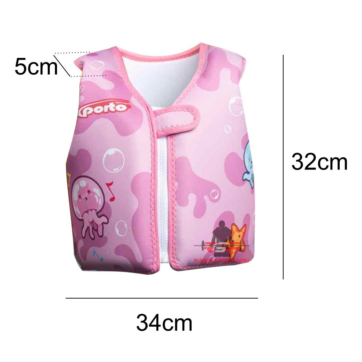 PORTO - Chaleco Natación Flotador para Niña