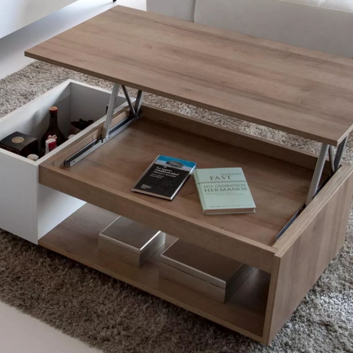 NACION MUEBLES - MESA DE CENTRO NACION MUEBLES PLOP COLOR MADERA