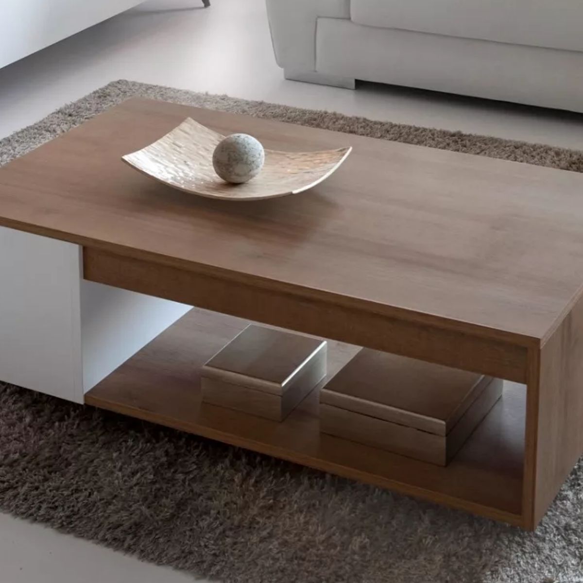 NACION MUEBLES - MESA DE CENTRO NACION MUEBLES PLOP COLOR MADERA